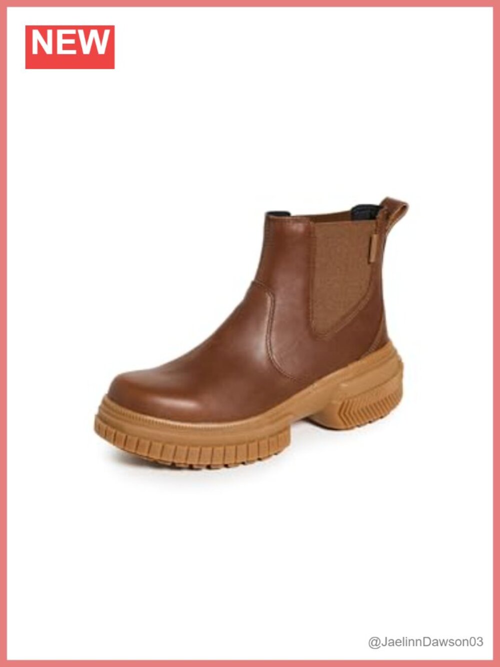 Women's Waterproof Chelsea Boots Leather Slip-On Ankle Boots Fall Shoes